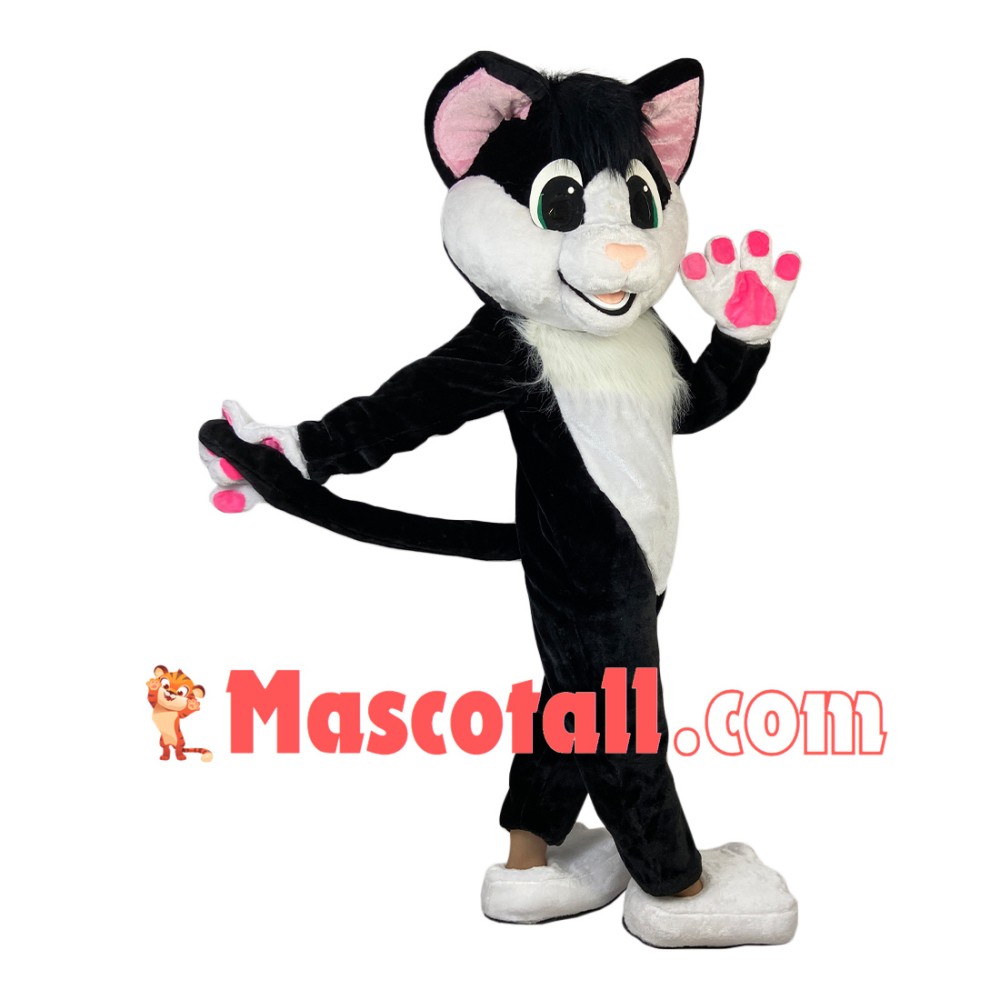 Well-behaved Pet Dog With Pink Paws Mascot Costume