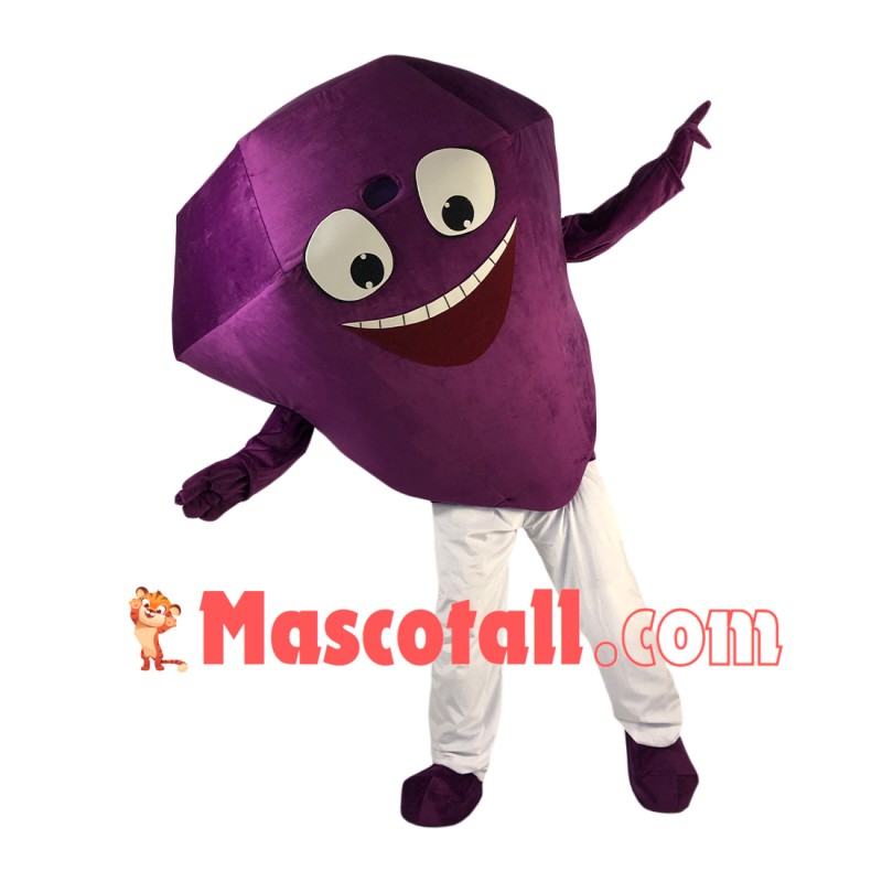 Large Carat Purple Rhomboid Diamond Mascot Costume