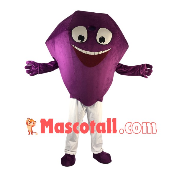 Large Carat Purple Rhomboid Diamond Mascot Costume