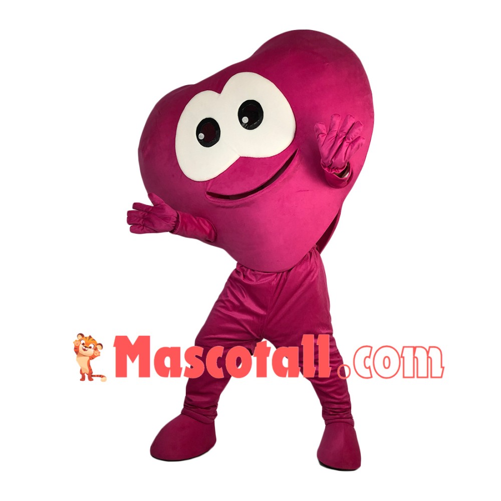 Cute Cartoon Big-eyed Love Heart Mascot Costume