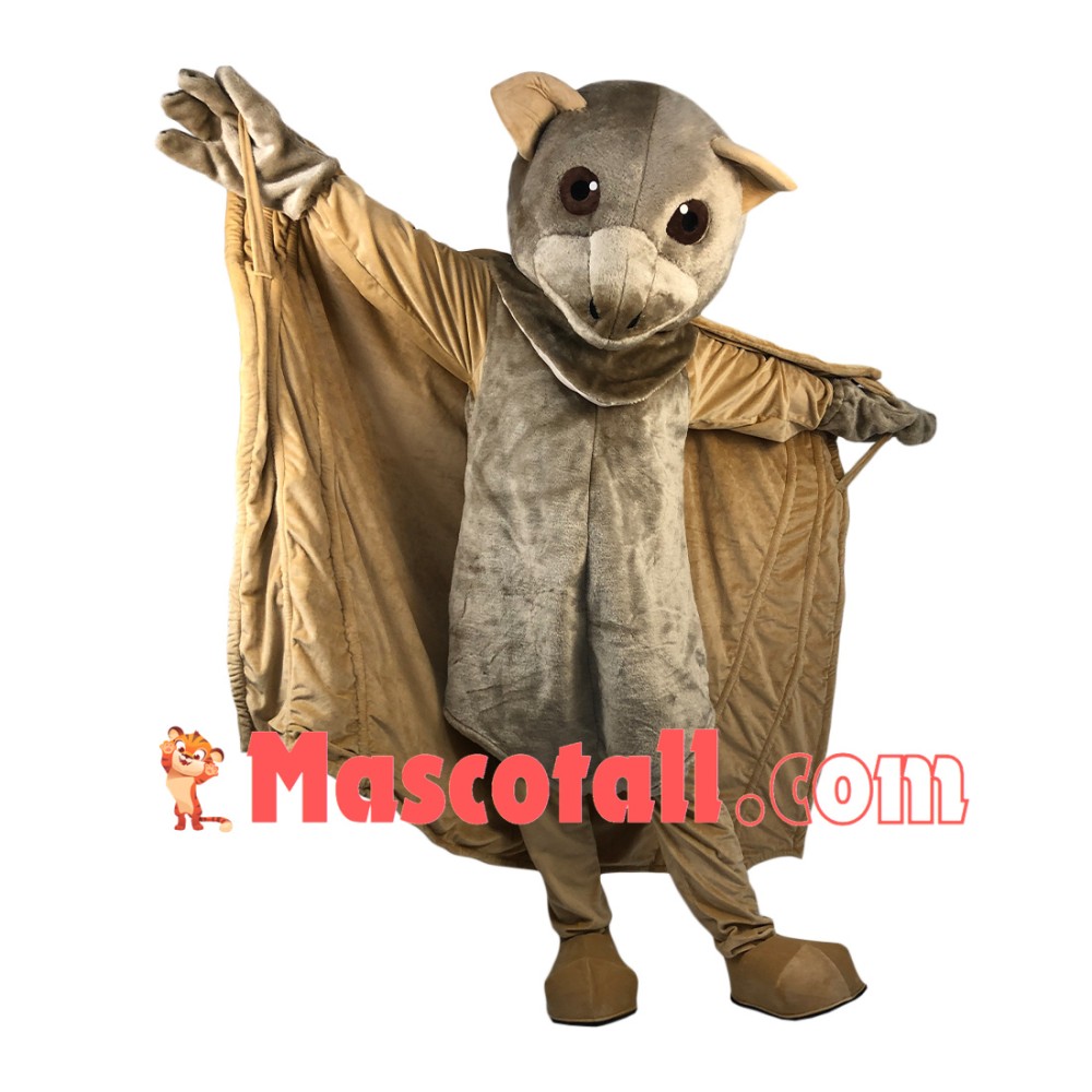 Soft Flying Bat With Night Vision Mascot Costume