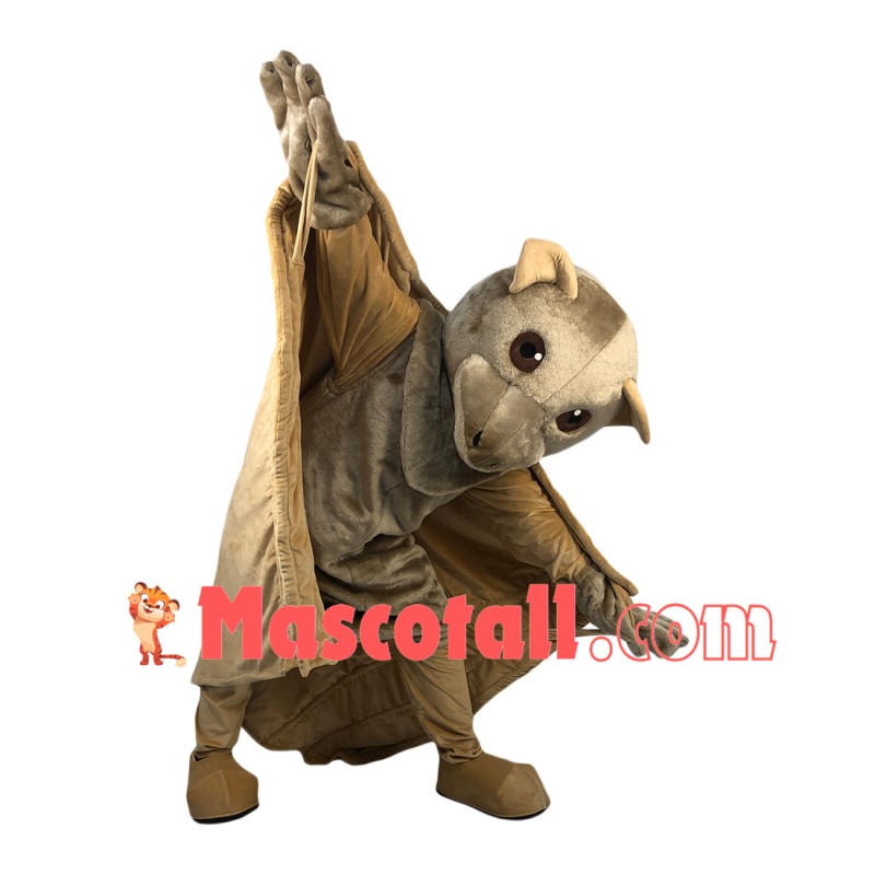 Soft Flying Bat With Night Vision Mascot Costume