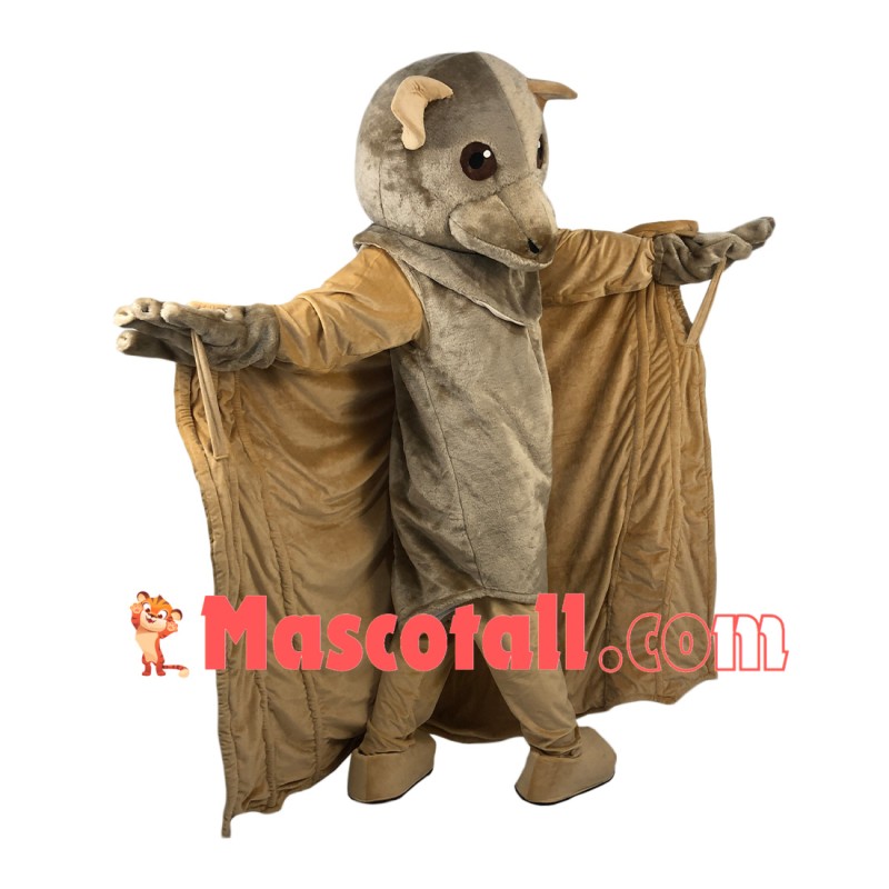 Soft Flying Bat With Night Vision Mascot Costume