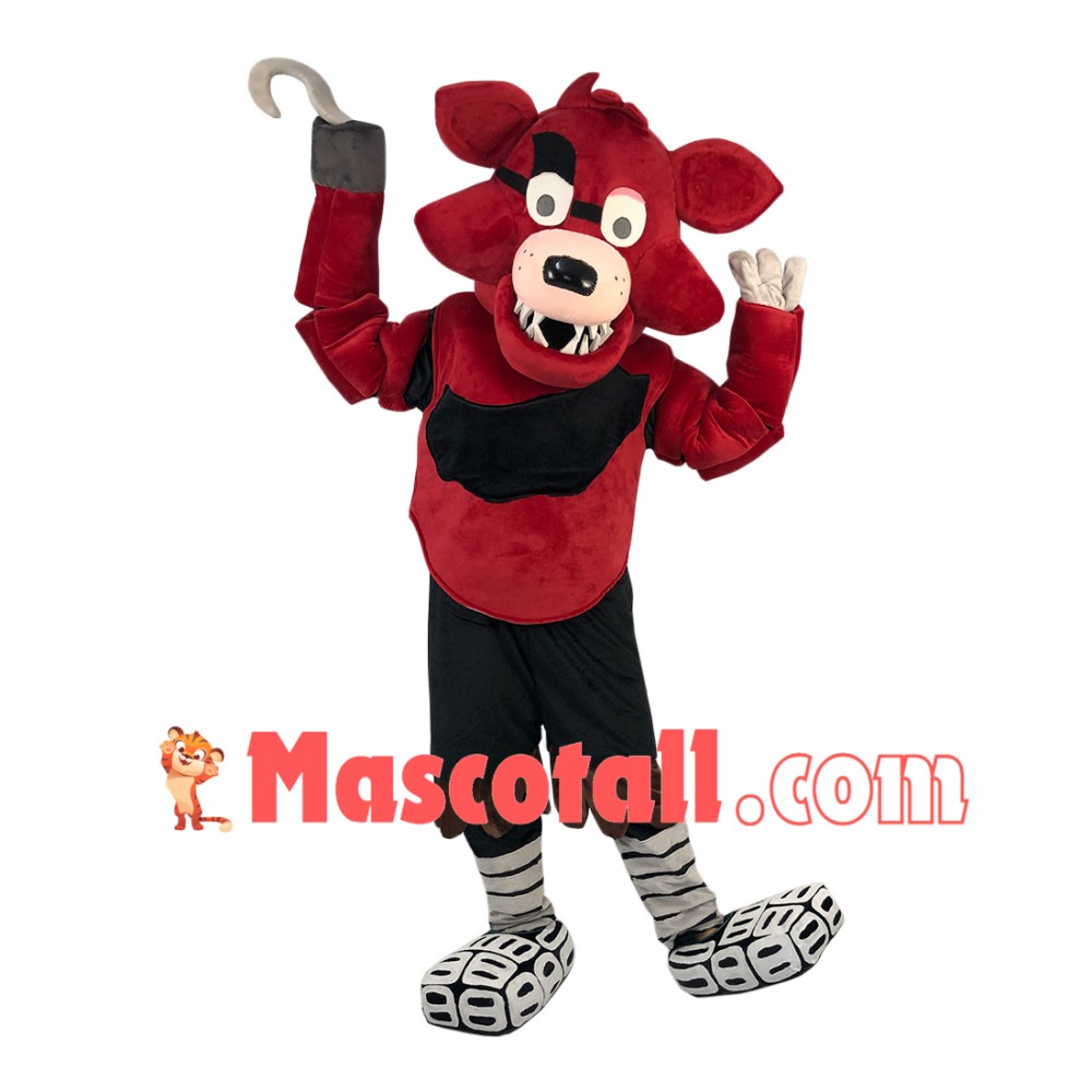 Thrilling Cartoon Foxy The Pirate Fox Mascot Costume
