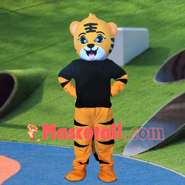 Lively Cartoon Little Tiger Mascot Costume