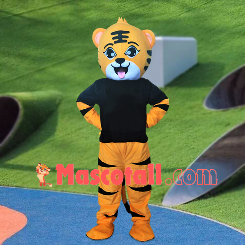 Lively Cartoon Little Tiger Mascot Costume