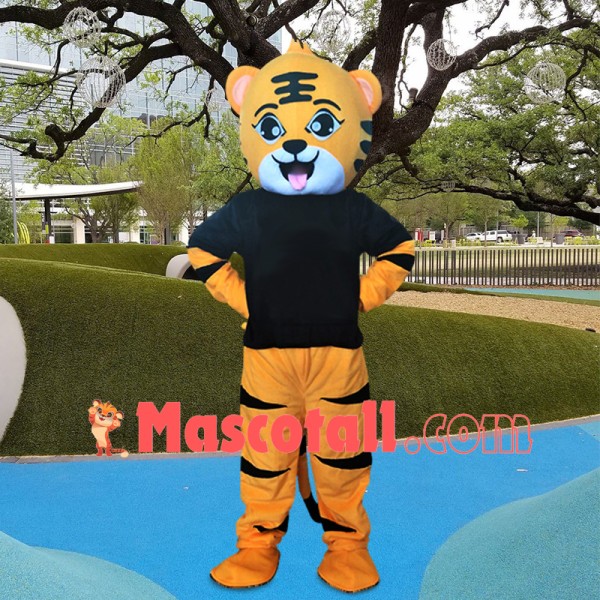Lively Cartoon Little Tiger Mascot Costume