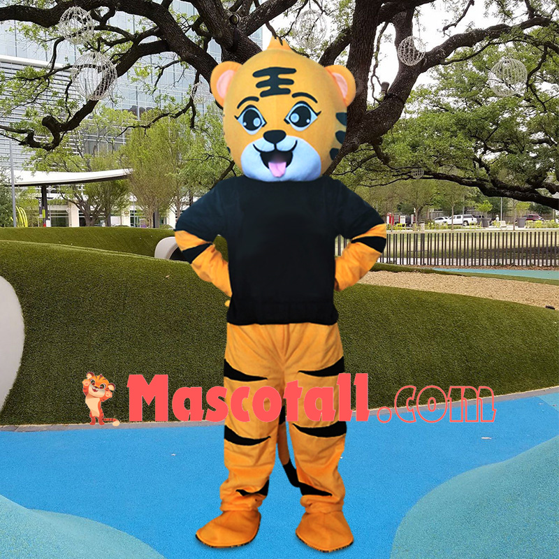 Lively Cartoon Little Tiger Mascot Costume
