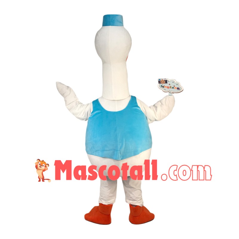 The Dignified Service White Goose Mascot Costume