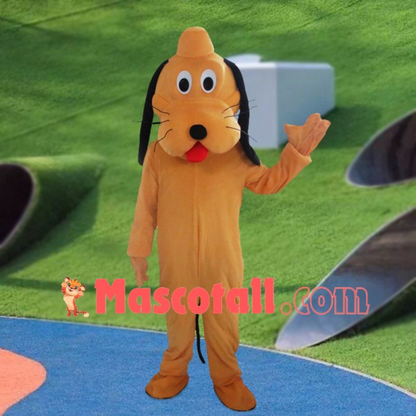 Honest Yellow Dog Pluto Mascot Cartoon Costume
