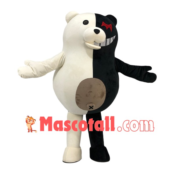 Villainous Robot Monokuma Mascot Cartoon Costume