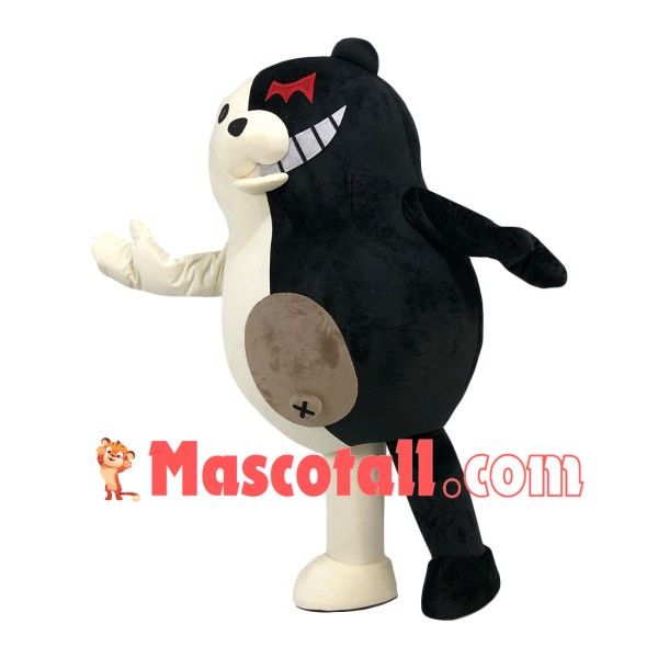 Villainous Robot Monokuma Mascot Cartoon Costume