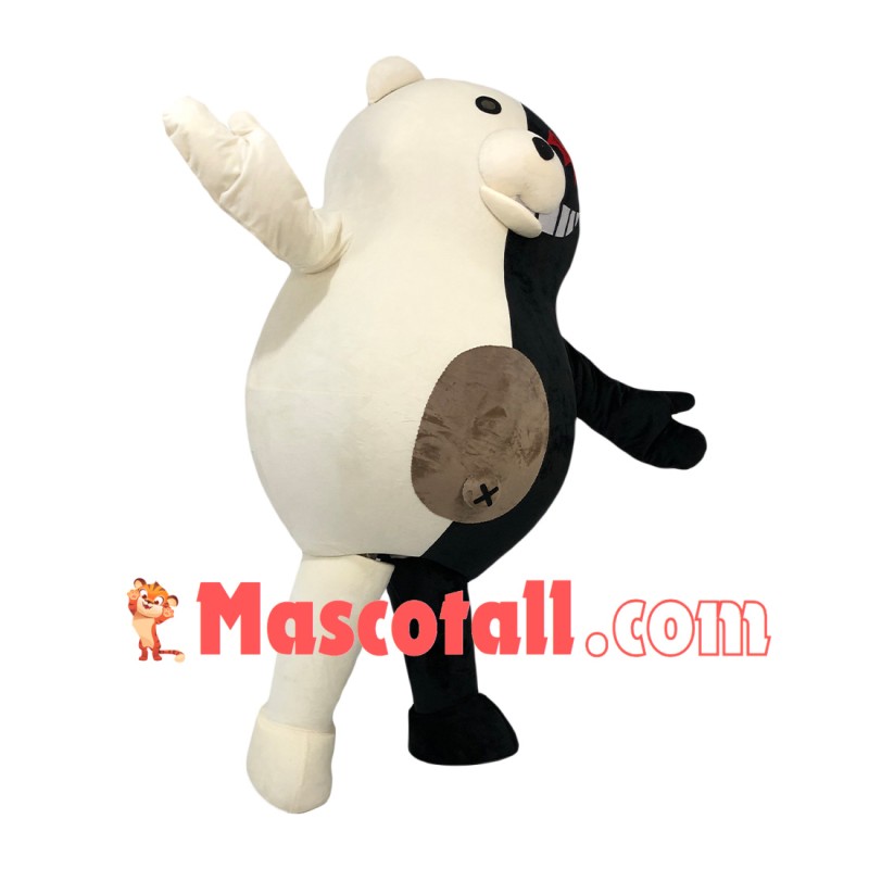 Villainous Robot Monokuma Mascot Cartoon Costume