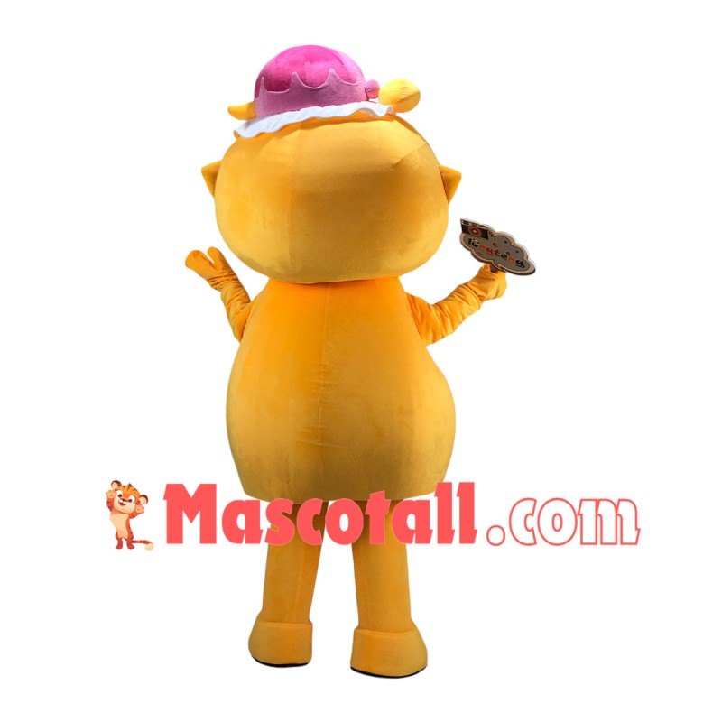 Cute Baby Tiger Carrying Feeding Bottle Mascot Costume