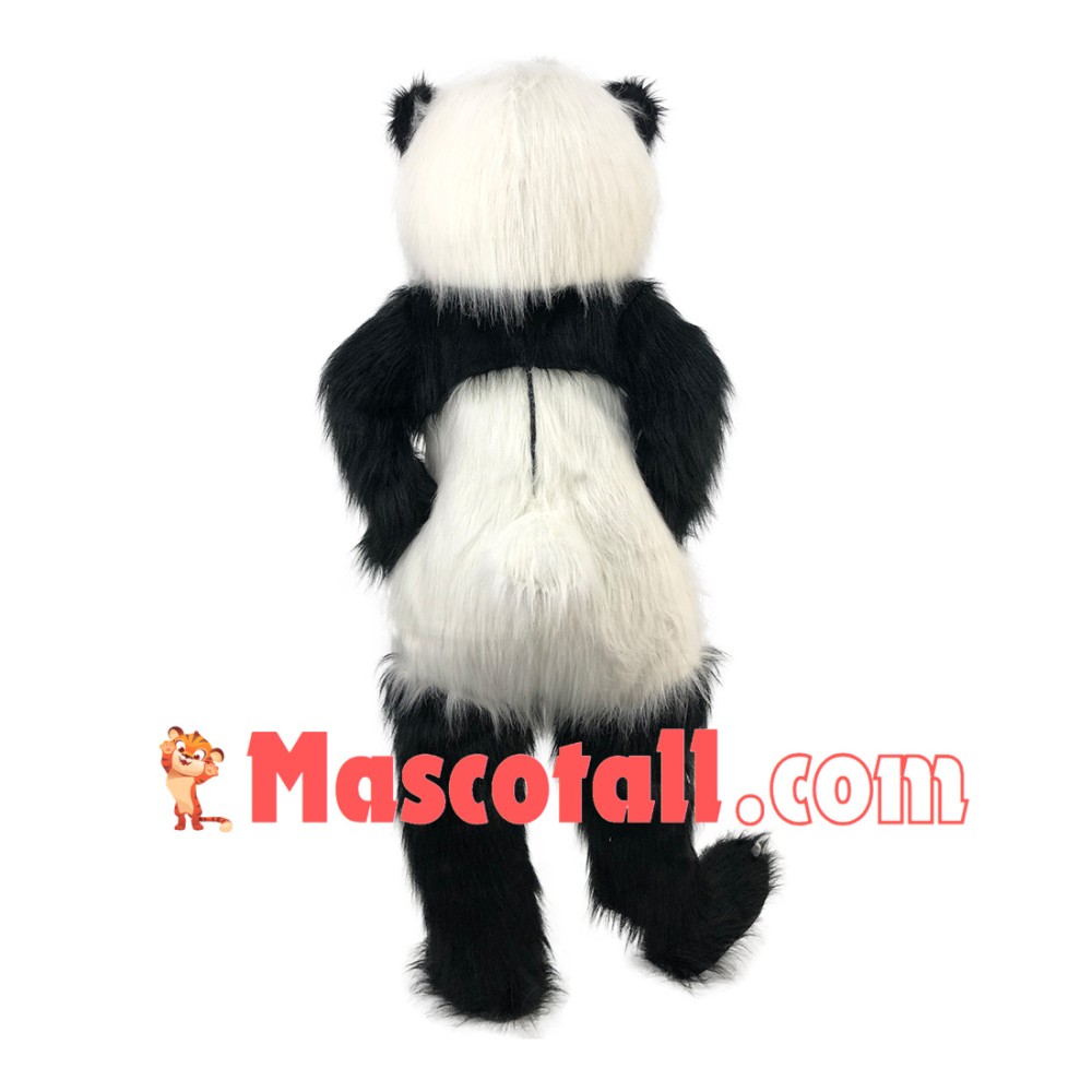 Adult Lively Panda Mascot Long Wool Costume