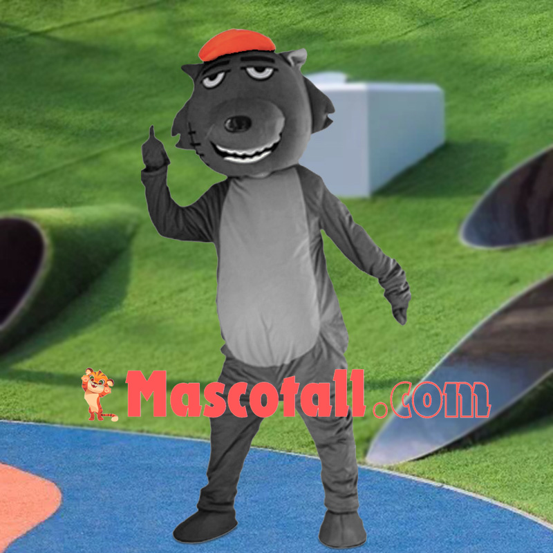 Villain Wolffy Mascot Cartoon Costume
