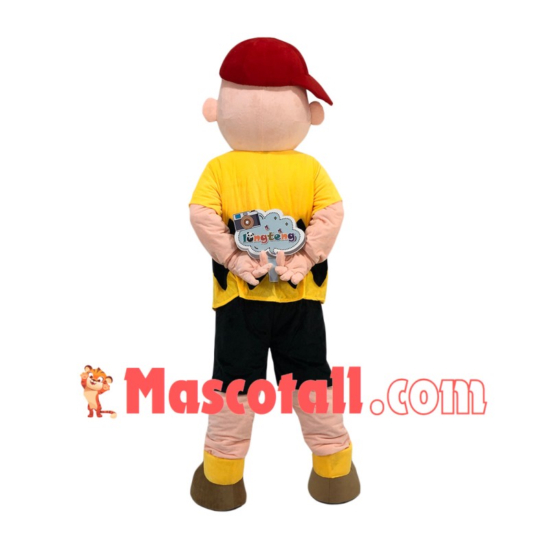 Determined Charlie Brown Mascot Cartoon Costume