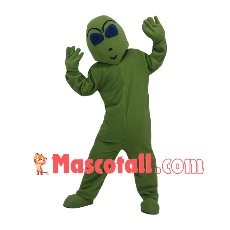 Funny Walking Adult Green Alien Mascot Costume