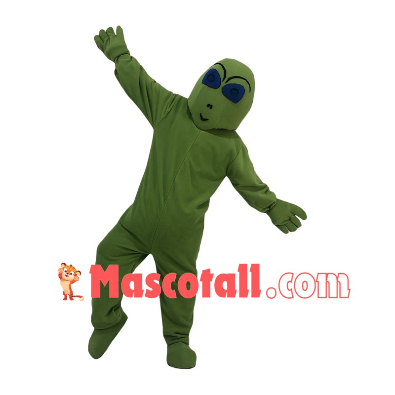 Funny Walking Adult Green Alien Mascot Costume
