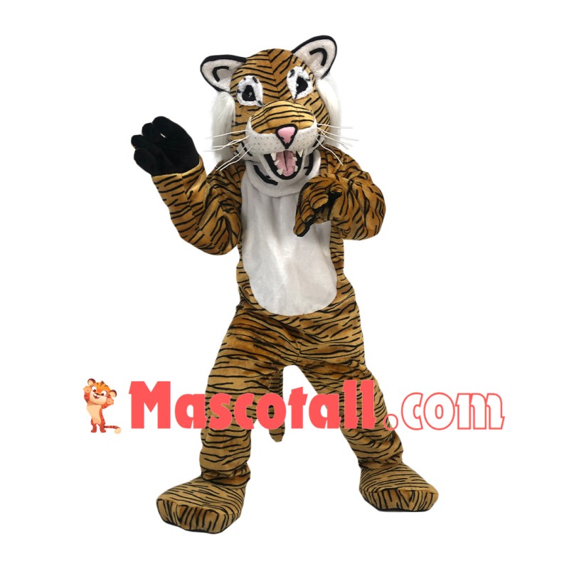 Forceful the Roaring Wild Tiger Mascot Costume