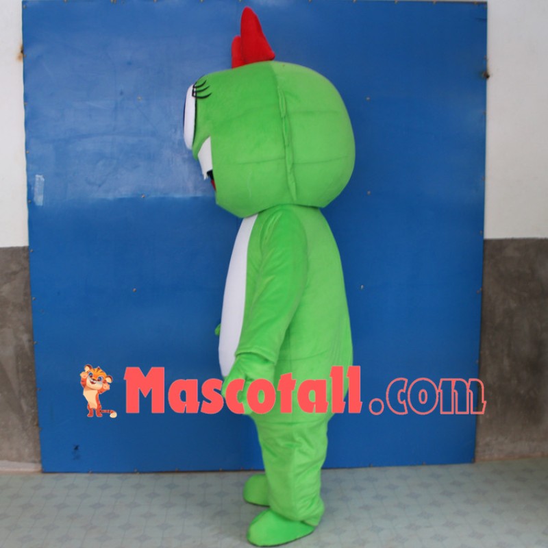Soft Lightweight Cartoon Green One Eyed Monster Mascot Costume