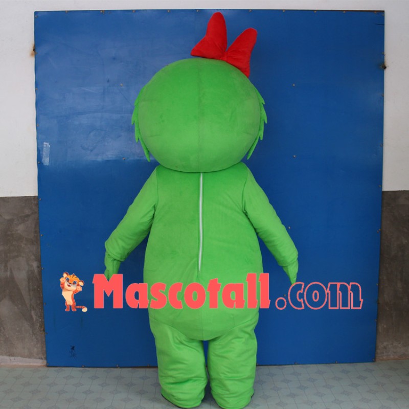 Soft Lightweight Cartoon Green One Eyed Monster Mascot Costume