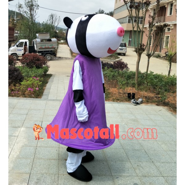 Customized Cartoon Character Zoe Zebra Mascot Costume