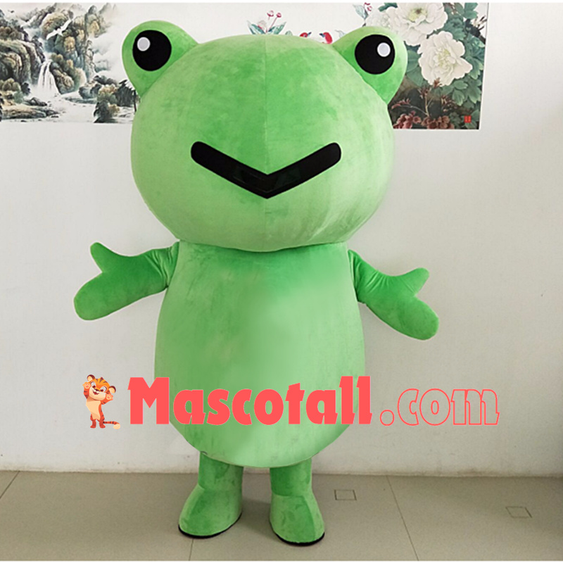 Adult Lovely Cartoon Frog With Simple Look Mascot Costume