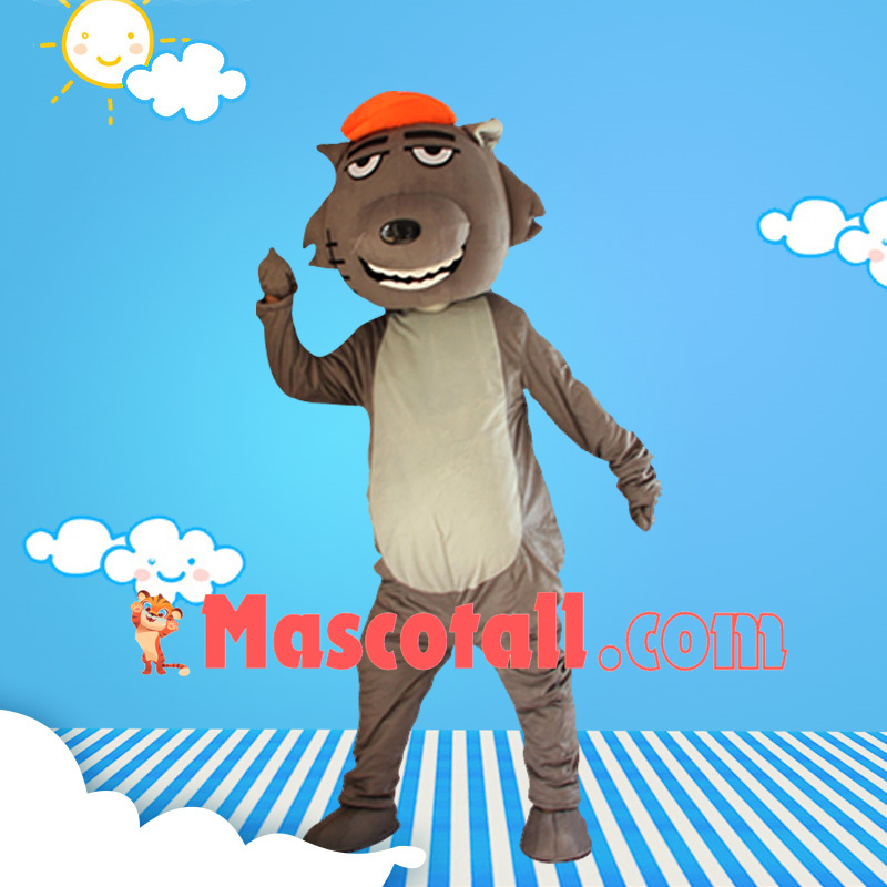The Wise Villain Wolffy Mascot Costume Adult Outfit