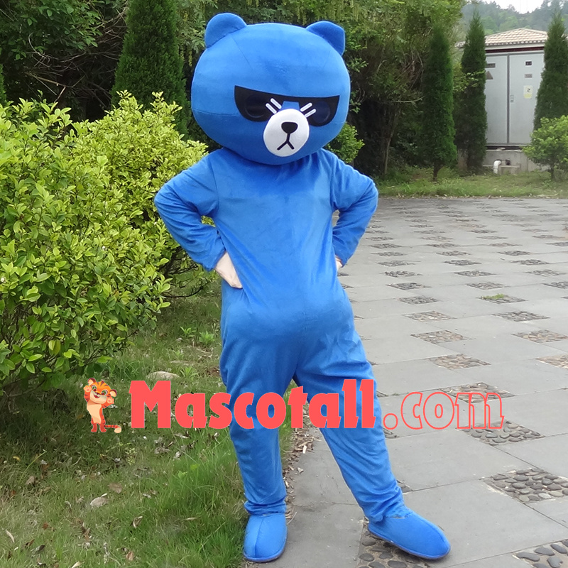 Personalized Blue Sunglasses Rilakkuma Cartoon Mascot Costume