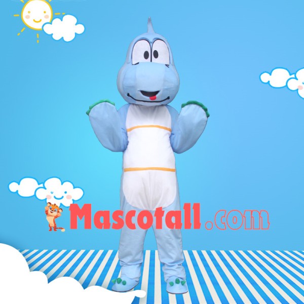 Standing Style Cartoon Light Blue Sea Turtle Mascot Costume