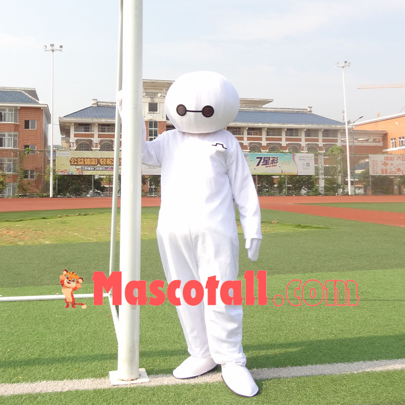 Human Look The Robot Baymax Cartoon Mascot Costume