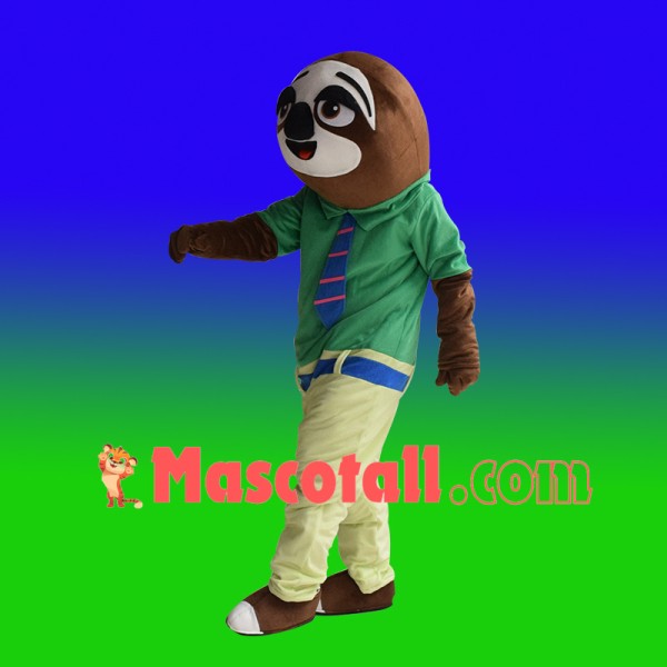 Slow Officer Sloth Lightning Mascot Costume For Adult