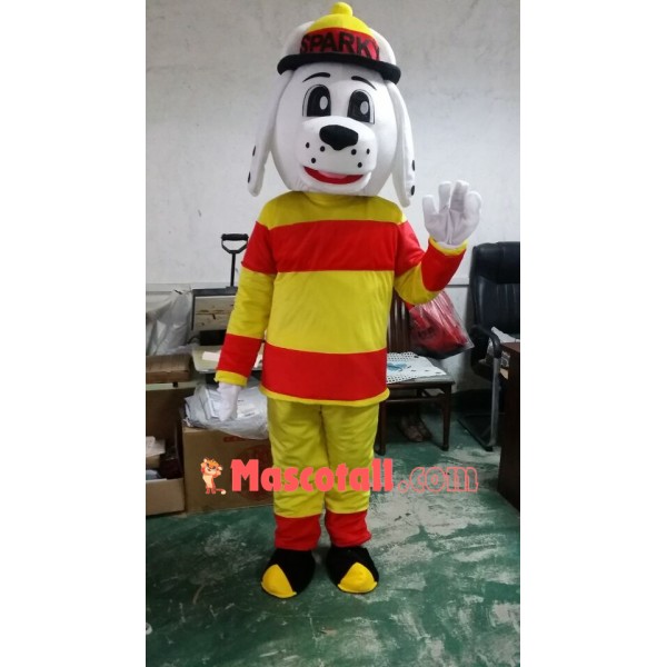 Brave Fire Dog of The Rescue Team Adult Mascot Costume