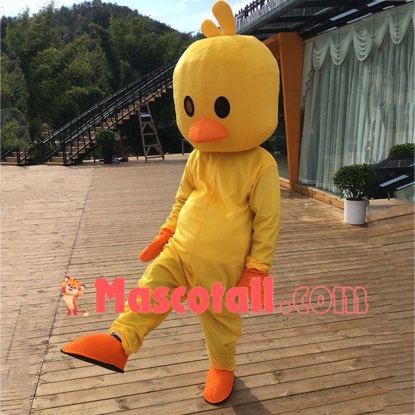 Free Walking The Lightweight Yellow Chicken Cartoon Mascot Costume