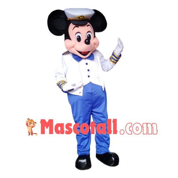 Mouse Clubhouse Sailor Mouse Mickey Mascot Costume