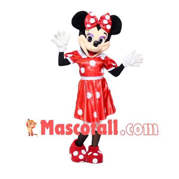 Mouse Clubhouse Regular Red Miss Mouse Minnie Mascot Costume