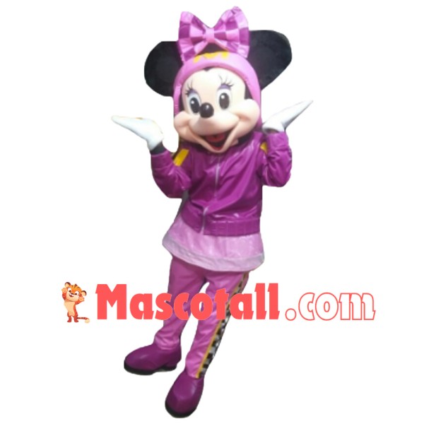 Mouse Clubhouse Racer Miss Mouse Minnie Mascot Costume