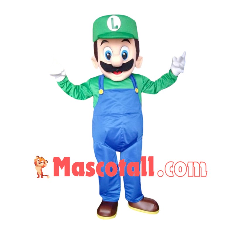 Green Mario Luigi Mascot Costume