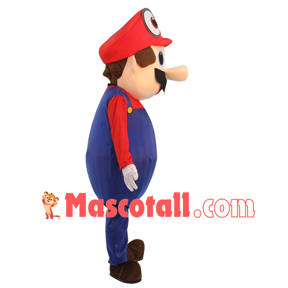 Super Mario Odyssey Adult Hat Mascot Costume Fancy Dress Lovely Brothers Suit For Halloween Party Event