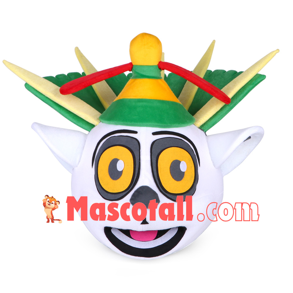 Unisex Madagascar King Julian Lemur Lemuroid Lemuridae Mascot Costume Cartoon Character