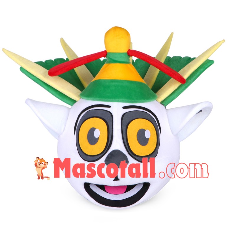 Unisex Madagascar King Julian Lemur Lemuroid Lemuridae Mascot Costume Cartoon Character