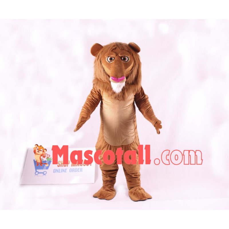 Cute Wally Lion Mascot Costume