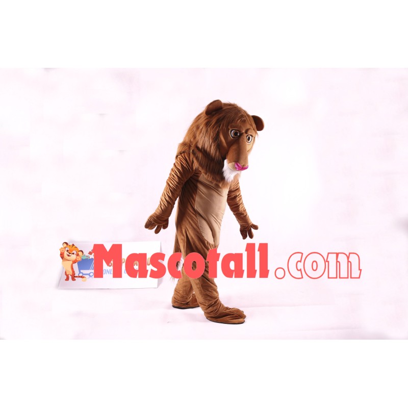 Cute Wally Lion Mascot Costume