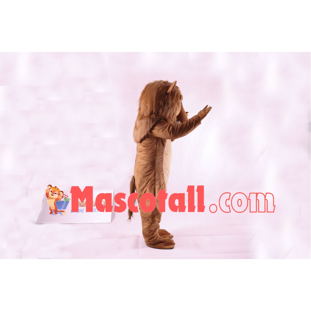 Cute Wally Lion Mascot Costume