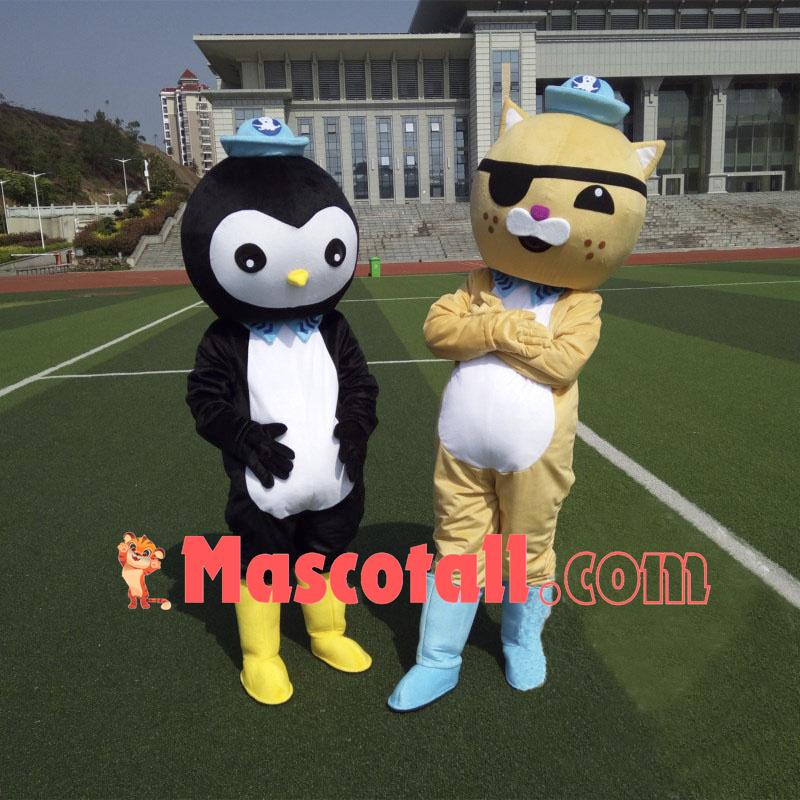 The Octonauts Barnacles Kwazii Peso Shellington Mascot Costumes
