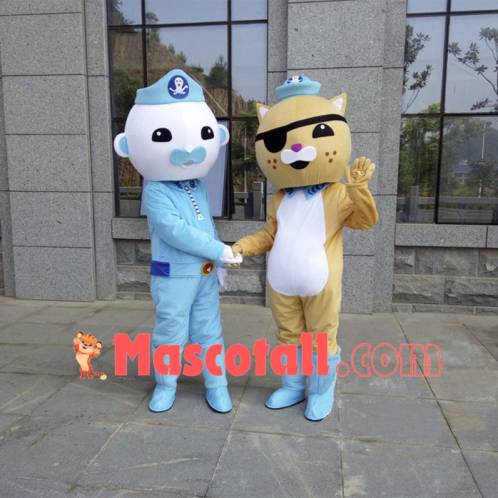 The Octonauts Barnacles Kwazii Peso Shellington Mascot Costumes