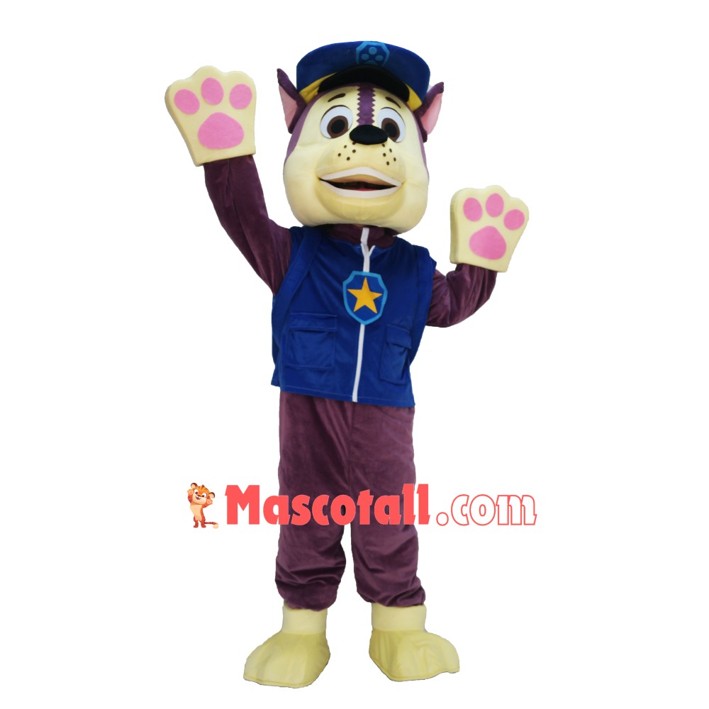 Blue Paw Patrol Chase Cartoon Mascot Costume