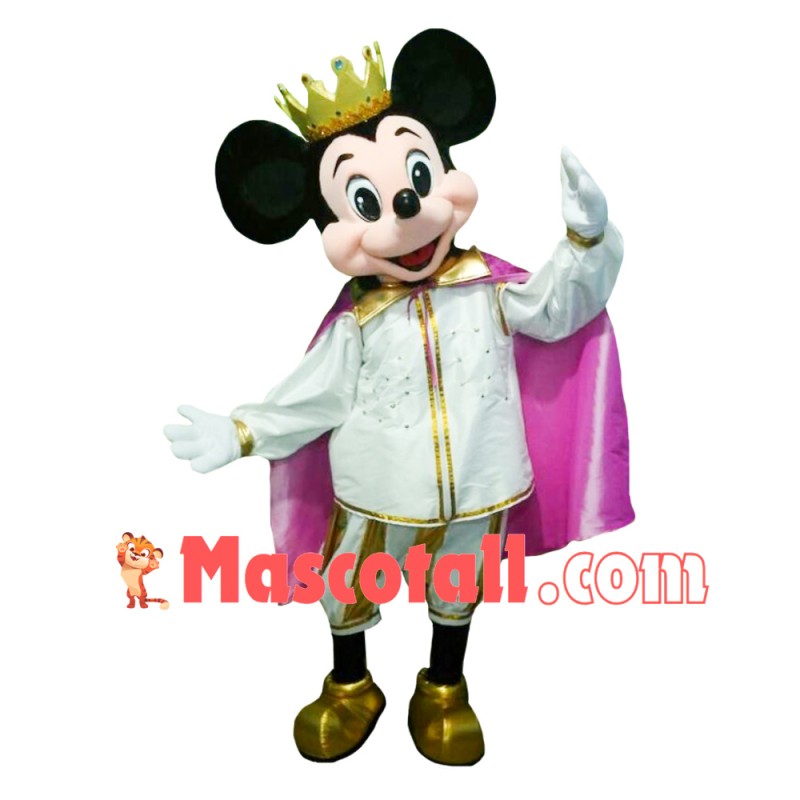 Mouse Clubhouse King Mouse Mickey Mascot Costume