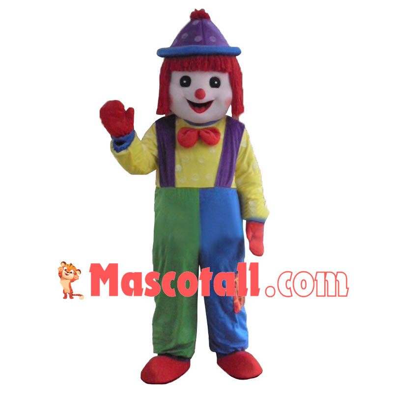 Hot Clown Comic Mascot Costume Halloween Party Dress